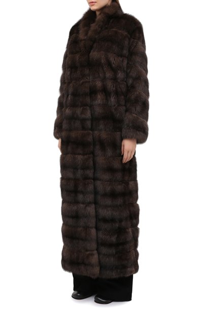 Шуба из меха соболя MANZONI24, арт. 20M816-Z/38-46, фото 4