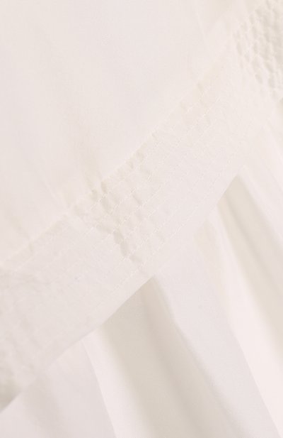 Шелковая блуза свободного кроя с оборкой CHLOÉ, арт. C15684/14A, фото 3