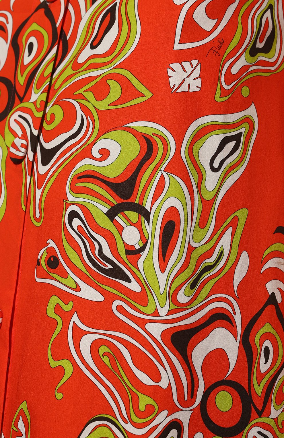 Хлопковое платье EMILIO PUCCI оранжевого цвета по цене 103500 руб., арт. 2HWI20/2H778, фото 5 Хлопковое платье EMILIO PUCCI, арт. 2HWI20/2H778, фото 5