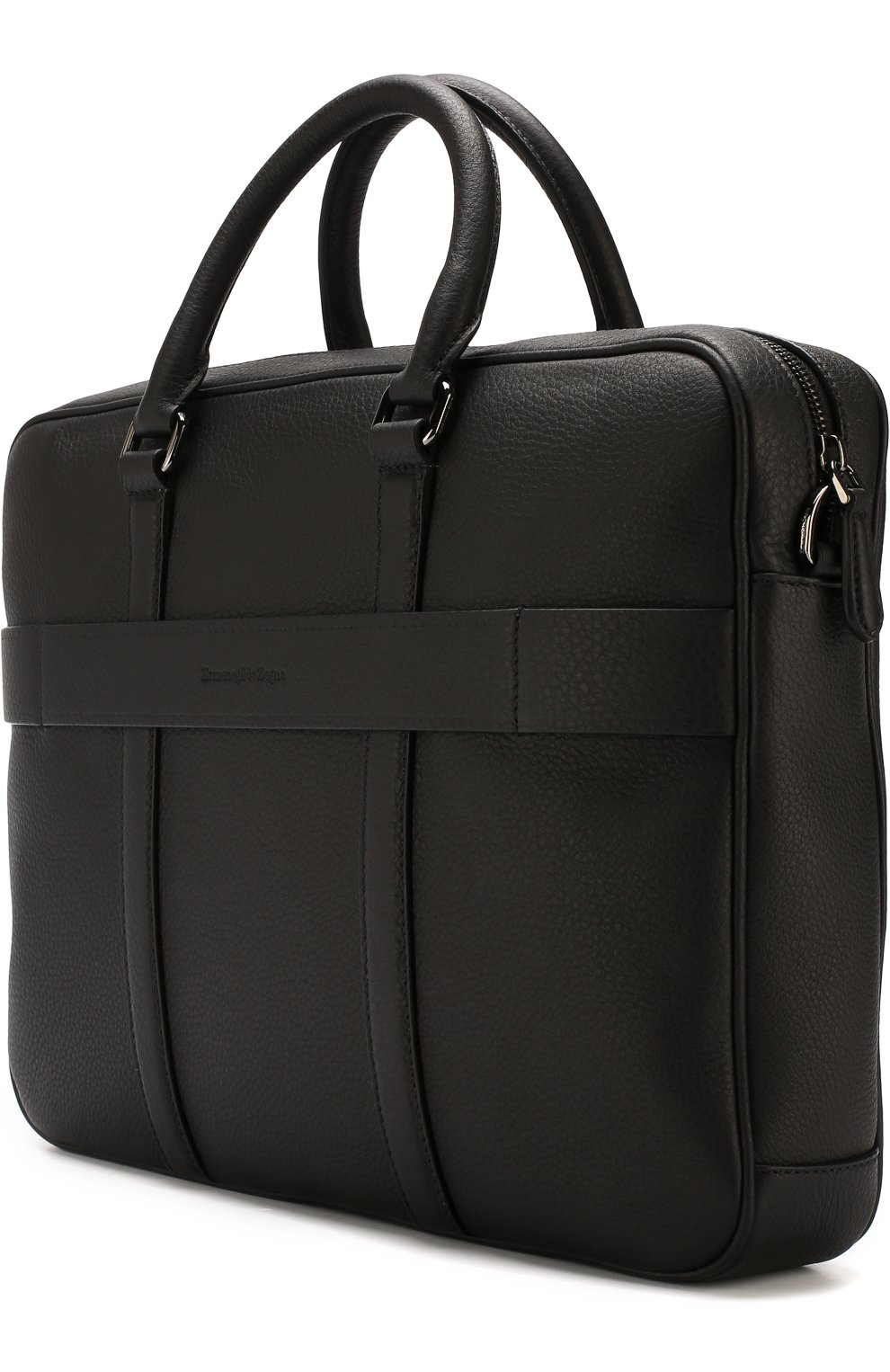 Кожаная сумка для ноутбука с плечевым ремнем ZEGNA, арт. C1275X-CBS, фото 3