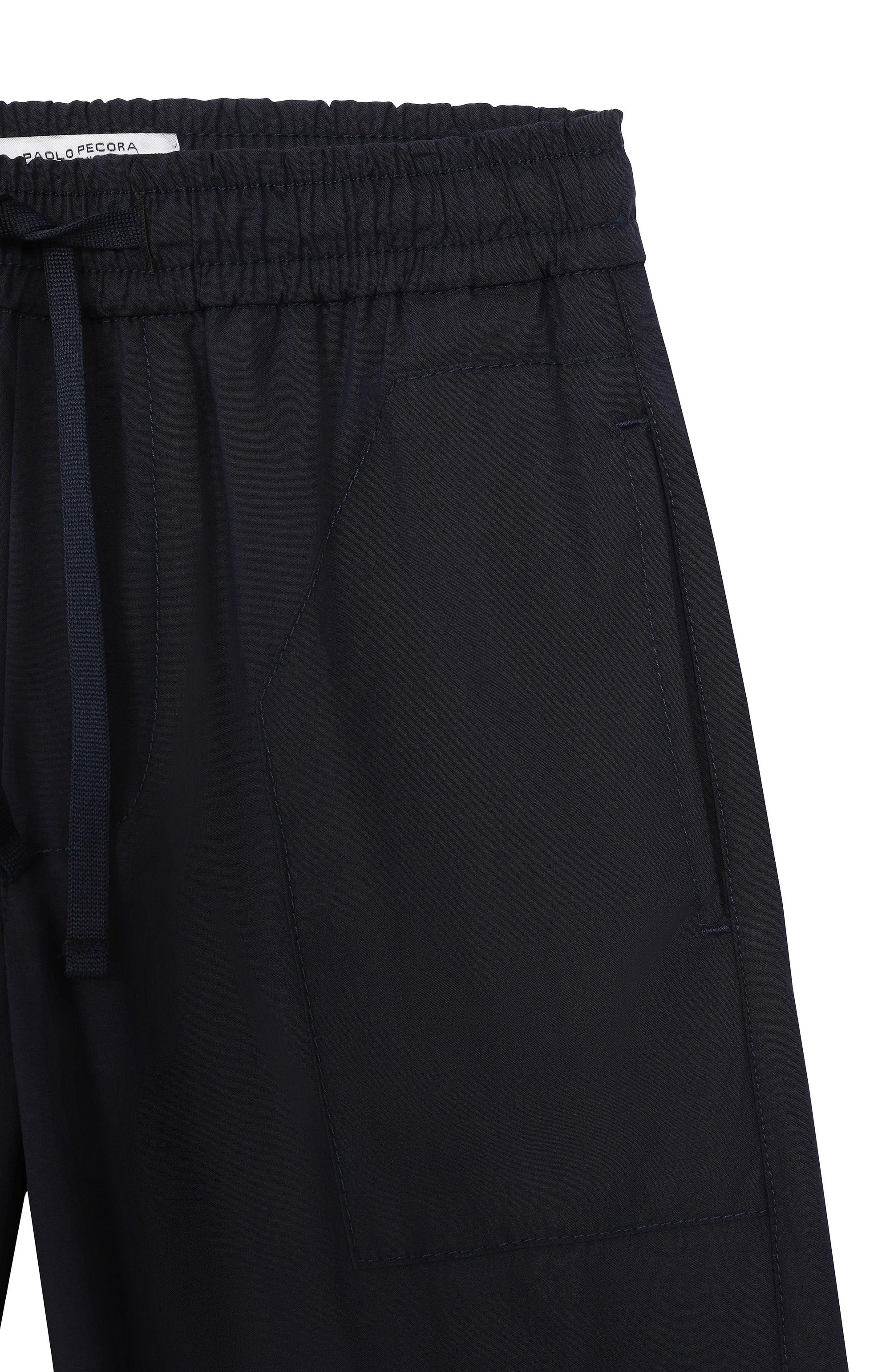 Джоггеры PAOLO PECORA MILANO темно-синего цвета по цене 17500 руб., арт. PP4318_001, фото 3 Джоггеры PAOLO PECORA MILANO, арт. PP4318_001, фото 3