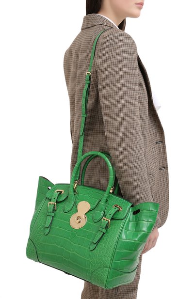 Сумка ricky 33 из кожи крокодила RALPH LAUREN, арт. 435814630/AMIS, фото 5