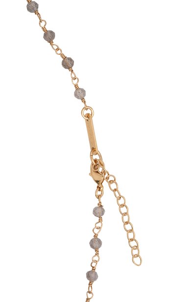 Колье HANKA_IN золотого цвета по цене 24900 руб., арт. VEG-C0-LAB-LAB, фото 4 Колье HANKA_IN, арт. VEG-C0-LAB-LAB, фото 4