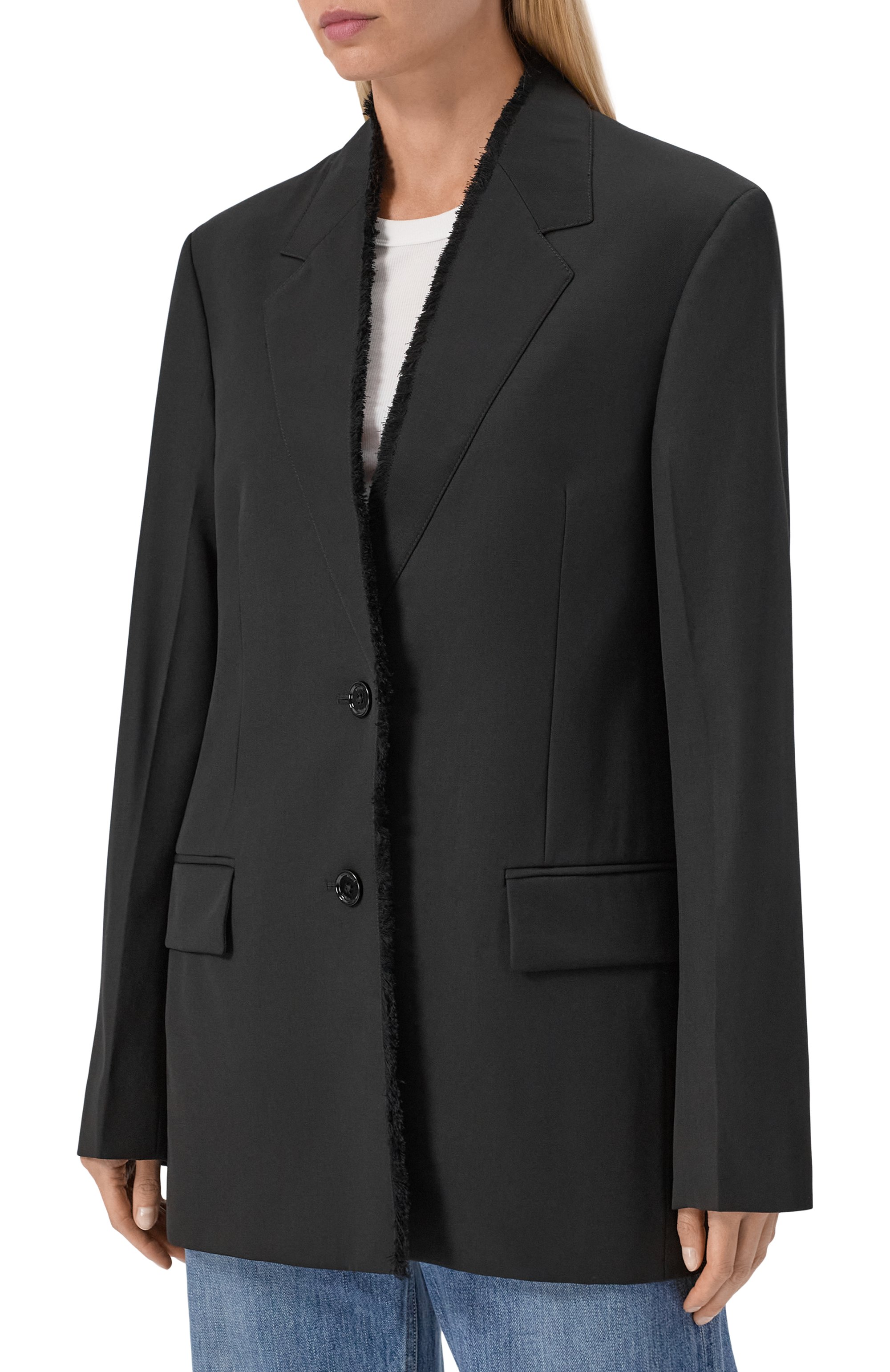 Шерстяной жакет TOTEME черного цвета по цене 126000 руб., арт. 253-WRZ0054-FB0435, фото 3 Шерстяной жакет TOTEME, арт. 253-WRZ0054-FB0435, фото 3