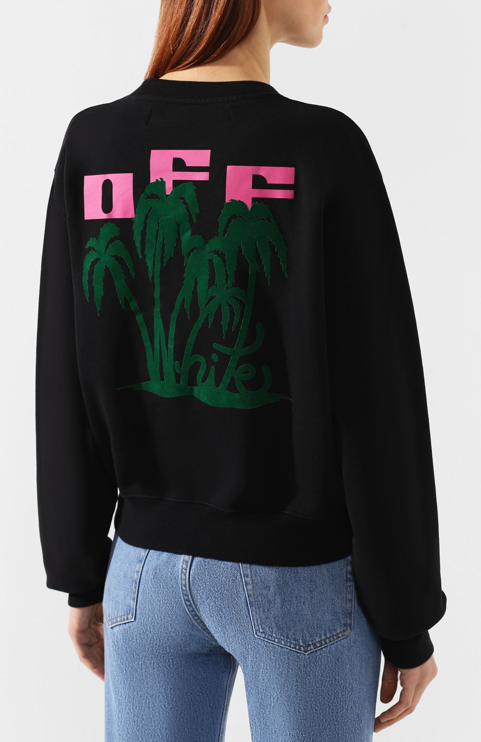 Хлопковый свитшот OFF-WHITE, арт. 0WBA026R190030451040, фото 4