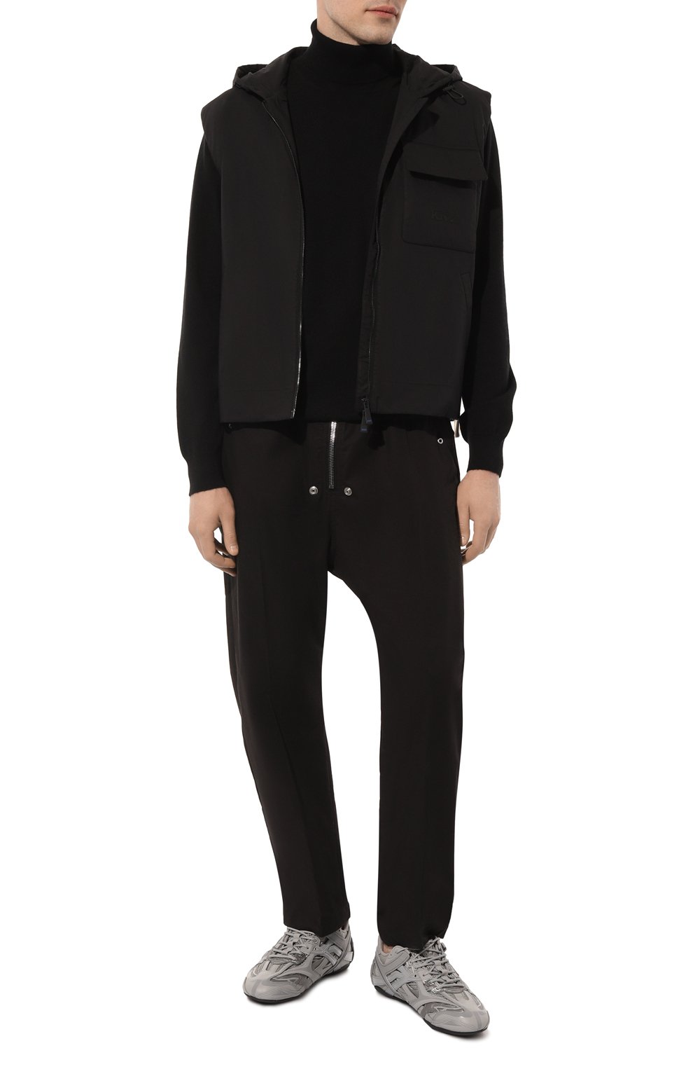 Хлопковый жилет KITON черного цвета по цене 161500 руб., арт. UGKH061K0705D02_SET, фото 2 Хлопковый жилет KITON, арт. UGKH061K0705D02_SET, фото 2