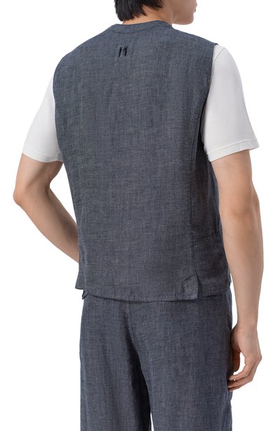 Льняной жилет HANNES ROETHER, арт. WE26SPER.6048, фото 4