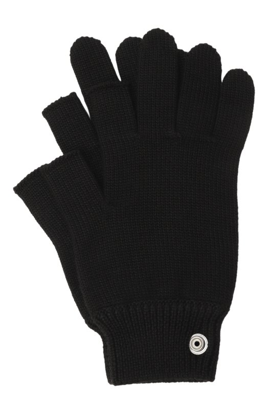 Шерстяные перчатки Rick Owens RU02E1492/M Чёрный RU02E1492/M