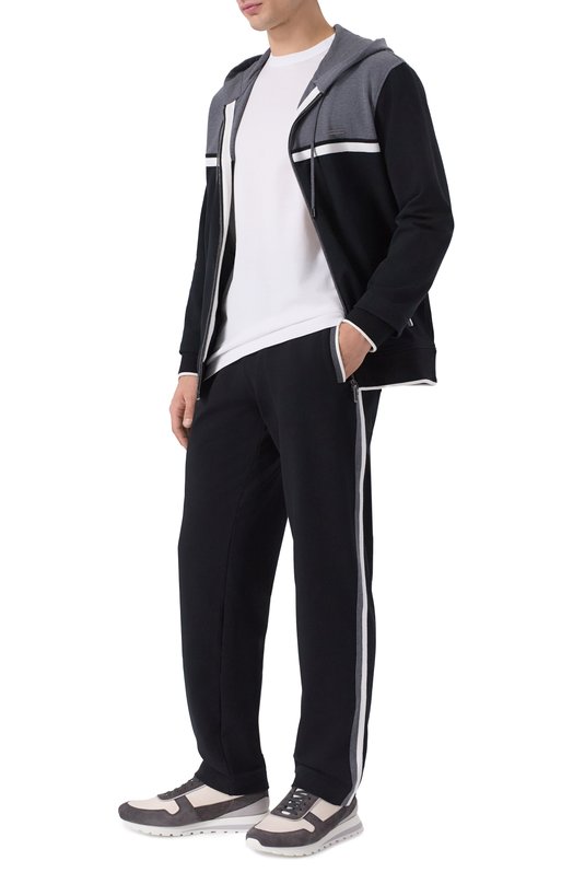 Хлопковые брюки Stefano Ricci K101046P3D/T25350 Чёрный  K101046P3D/T25350 Фото 2