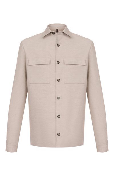 Мужская рубашка из хлопка и кашемира PAUL&SHARK, арт. 15313346