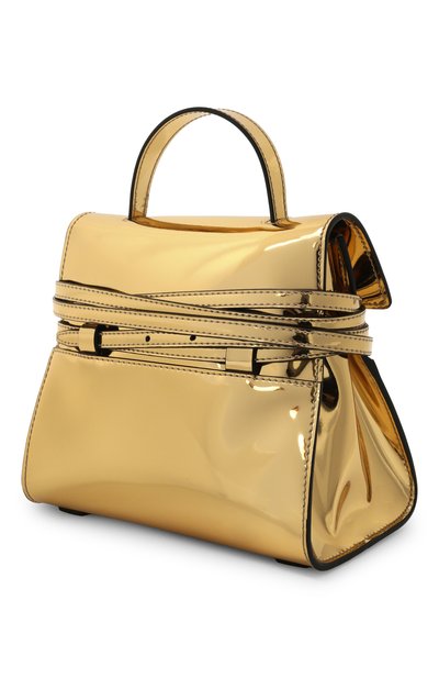 Сумка tie me small MOSCHINO золотого цвета по цене 123000 руб., арт. MC4005PP10/0G1, фото 4 Сумка tie me small MOSCHINO, арт. MC4005PP10/0G1, фото 4