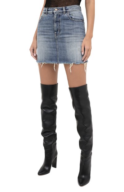 Джинсовая юбка SAINT LAURENT, арт. 633048/Y996K, фото 3