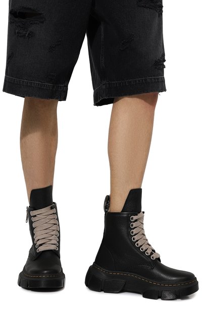 Кожаные ботинки rick owens x dr. martens 1460 dmxl jumbo RICK OWENS, арт. DM01D7810, фото 3
