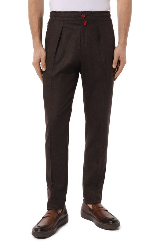 Кашемировые брюки Kiton UP1LACK0165C Коричневый  UP1LACK0165C Фото 3