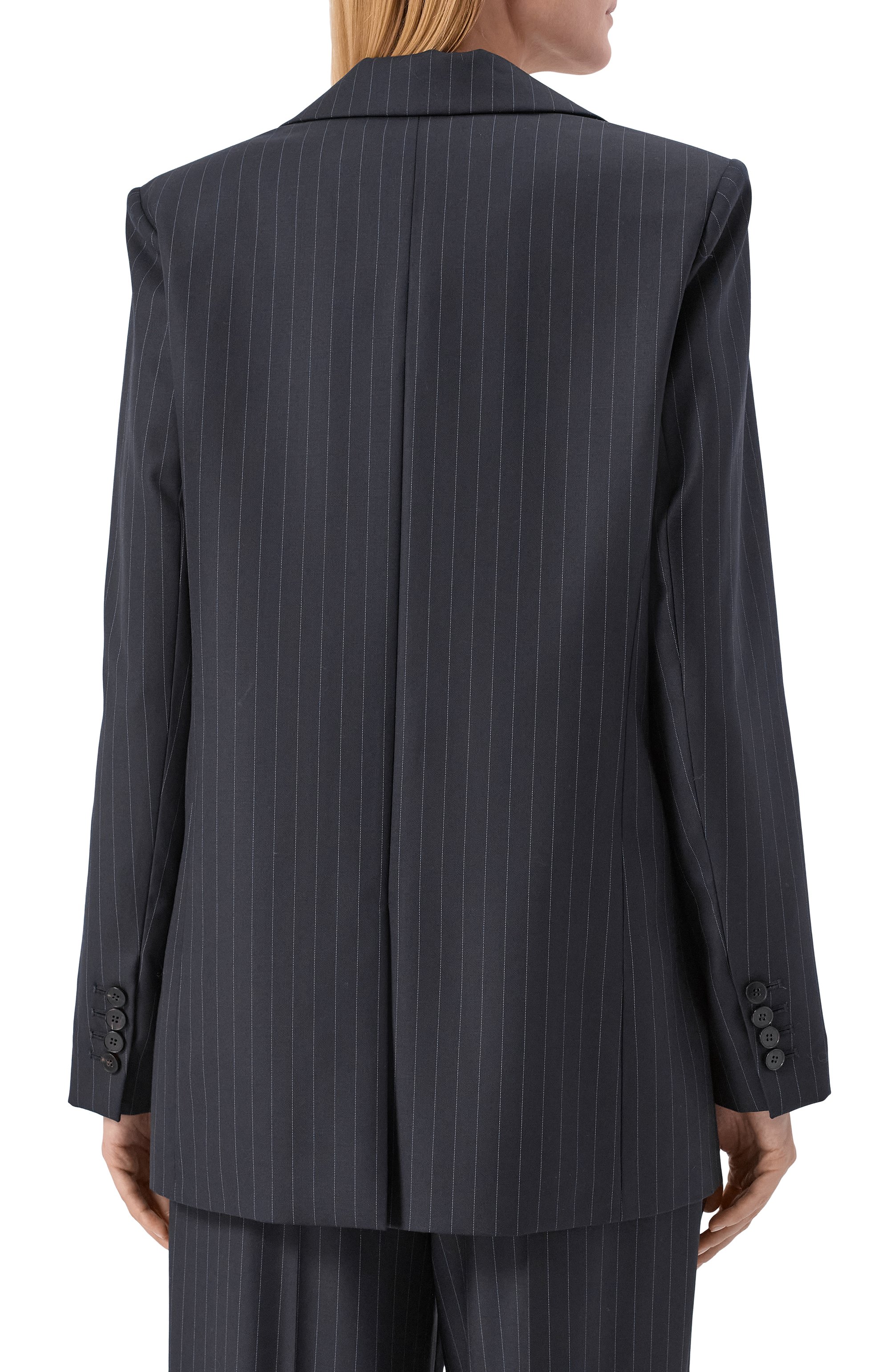 Шерстяной жакет OLOLOL темно-синего цвета по цене 79000 руб., арт. OLJT071/2582.ST403, фото 4 Шерстяной жакет OLOLOL, арт. OLJT071/2582.ST403, фото 4