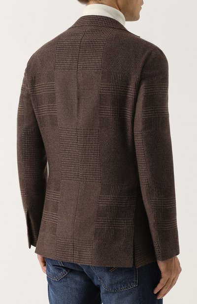 Однобортный пиджак из смеси кашемира и шелка RALPH LAUREN, арт. 798667894, фото 4