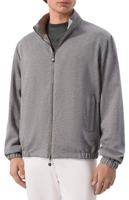 Двусторонний бомбер Kiton UW2306V0820H Серый  UW2306V0820H Фото 6