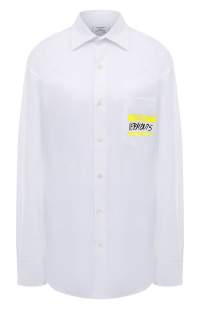 Женская хлопковая рубашка VETEMENTS, арт. UA53SH500W 1001/W