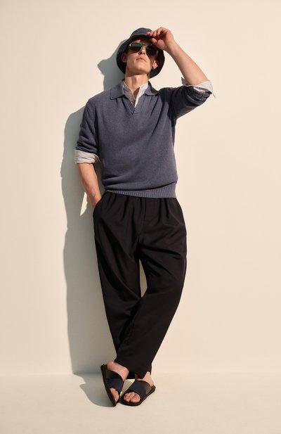 Панама из хлопка и льна STEFANO RICCI, арт. MCV5100030/AL0001, фото 4