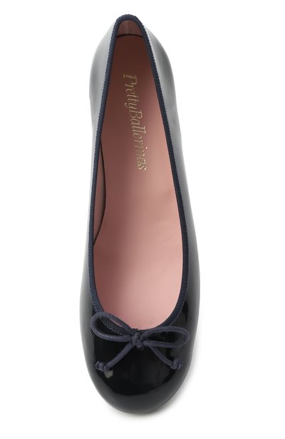 Кожаные туфли PRETTY BALLERINAS темно-синего цвета по цене 25450 руб., арт. 48813, фото 4 Кожаные туфли PRETTY BALLERINAS, арт. 48813, фото 4