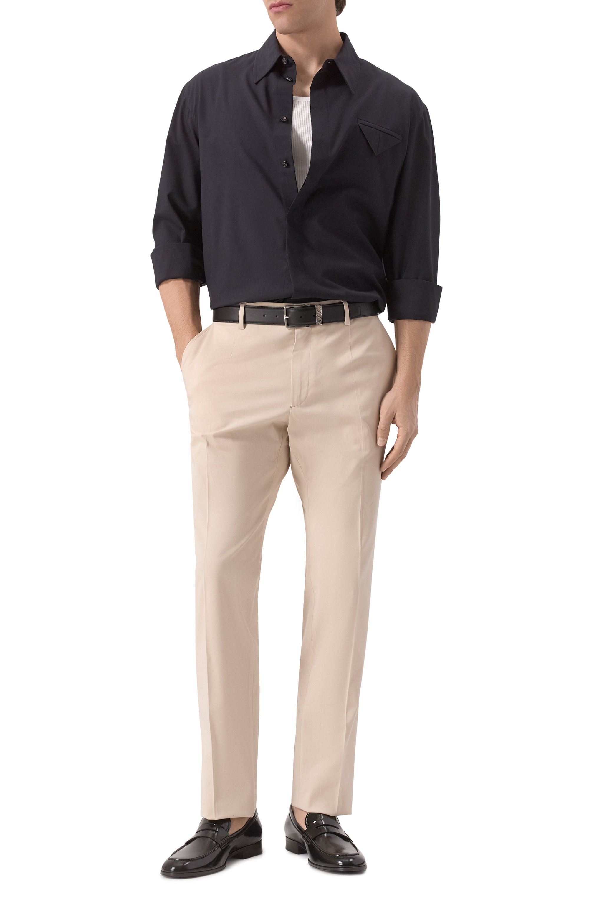 Кожаные лоферы GIANVITO ROSSI, арт. U25350.20CU0.NUINER0, фото 2