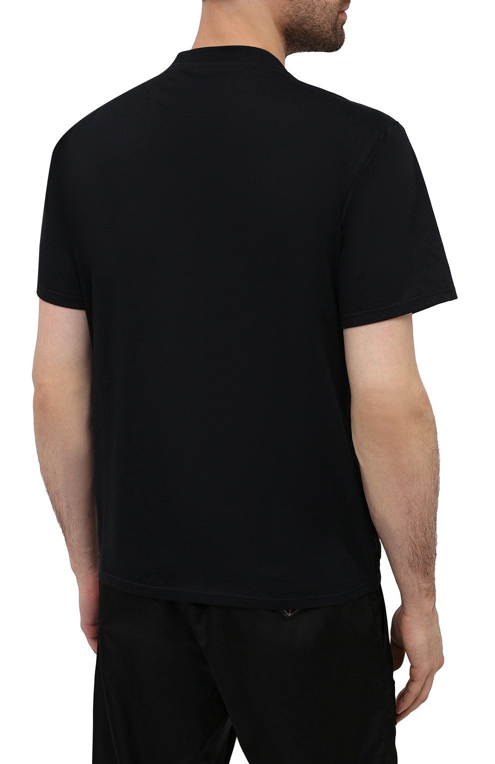 Комбинированная футболка PRADA, арт. UJN722-1YHF-F0806-202, фото 4