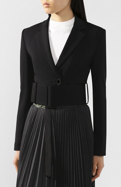 Жакет из вискозы OFF-WHITE черного цвета по цене 99500 руб., арт. 0WEF045S20FAB0011000, фото 3 Жакет из вискозы OFF-WHITE, арт. 0WEF045S20FAB0011000, фото 3