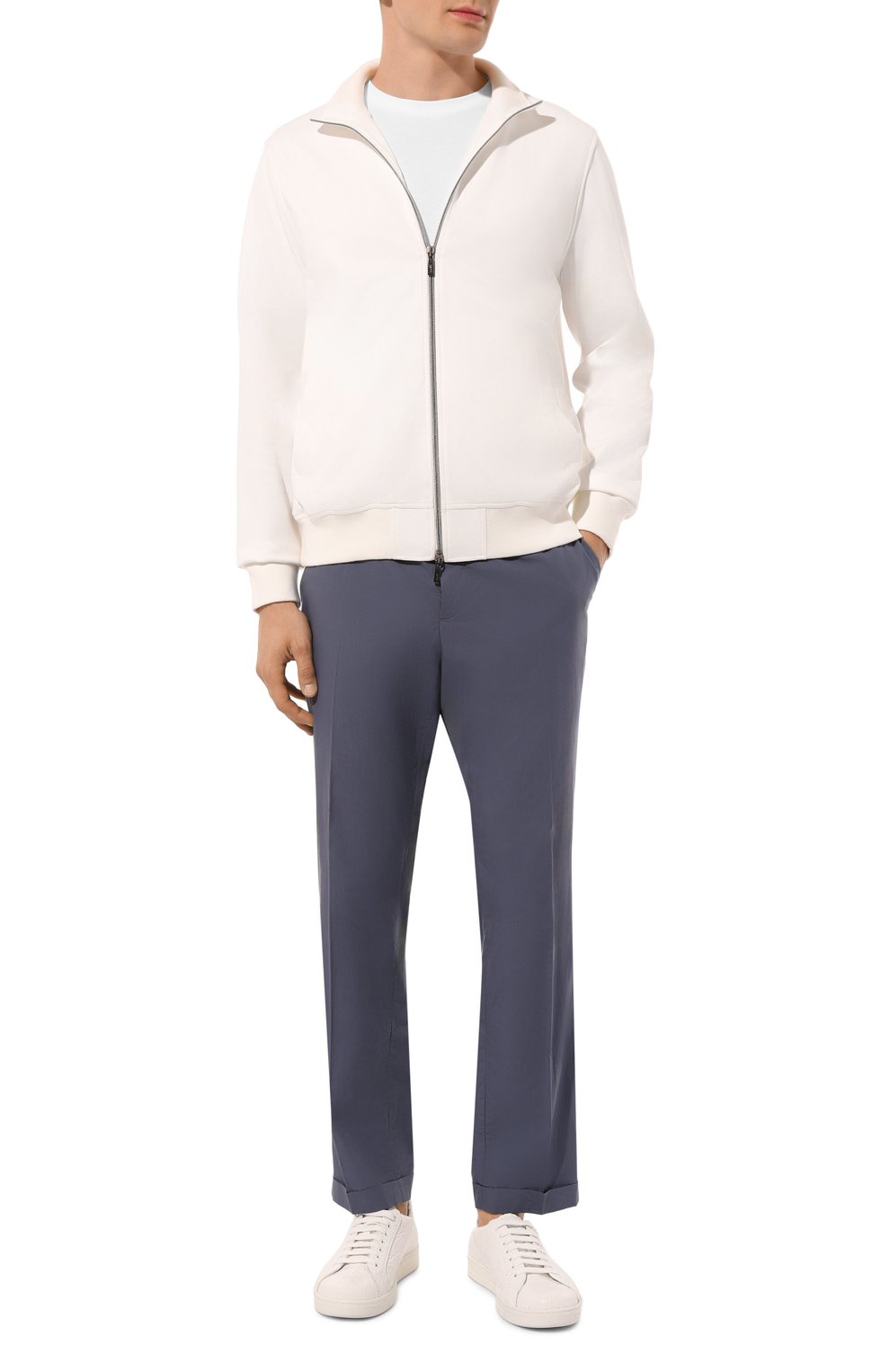 Хлопковые брюки PRADA, арт. SPD91-1BJ2-F0AFC-172, фото 2