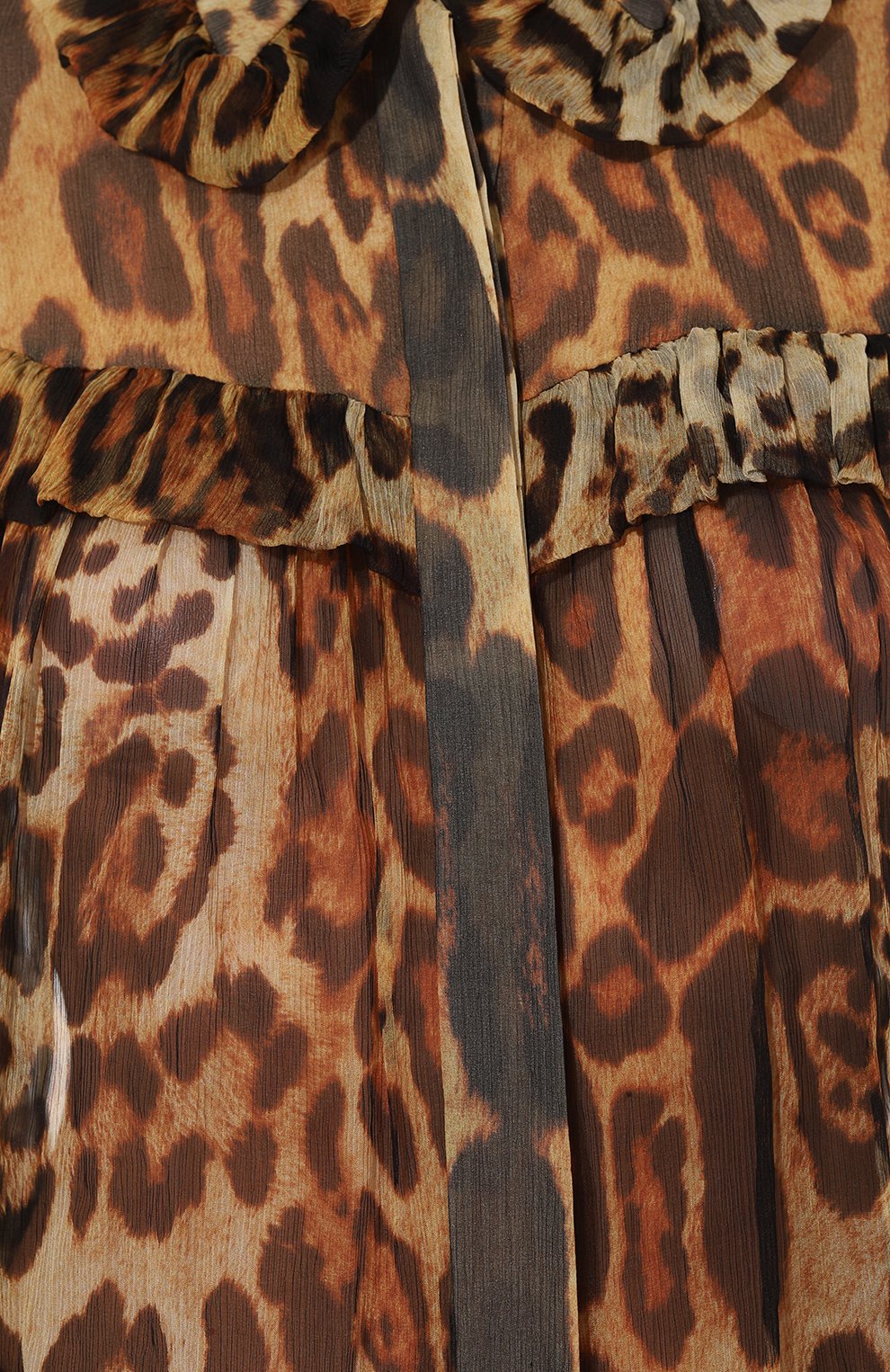 Шелковая блузка YANA DRESS леопардового цвета по цене 165000 руб., арт. 1-26-073-4205, фото 5 Шелковая блузка YANA DRESS, арт. 1-26-073-4205, фото 5
