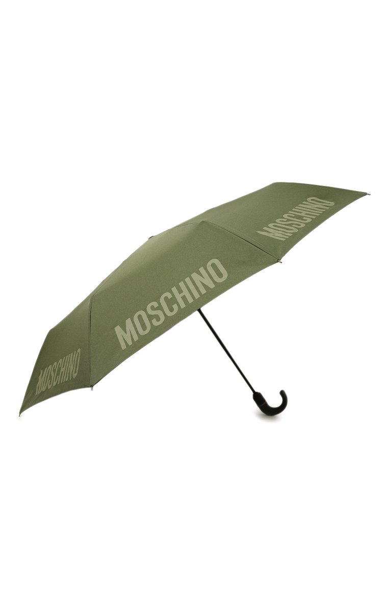 Женский складной зонт MOSCHINO хаки цвета, арт. 8064-T0PLESS | Фото 2 (Материал: Металл, Синтетический материал, Текстиль; Нос: Не проставлено)