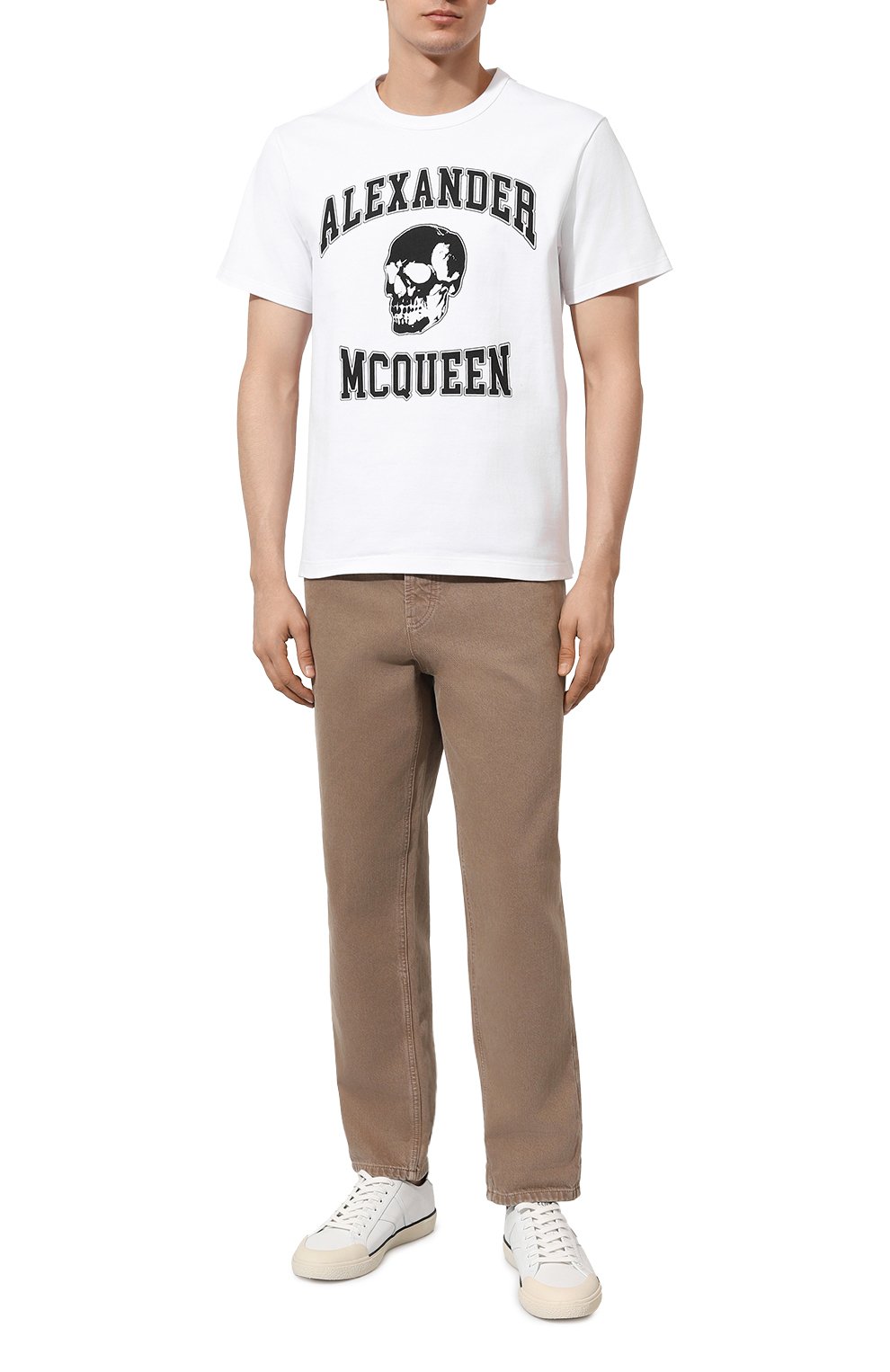 Хлопковая футболка ALEXANDER MCQUEEN, арт. 759442/QTAAW, фото 2