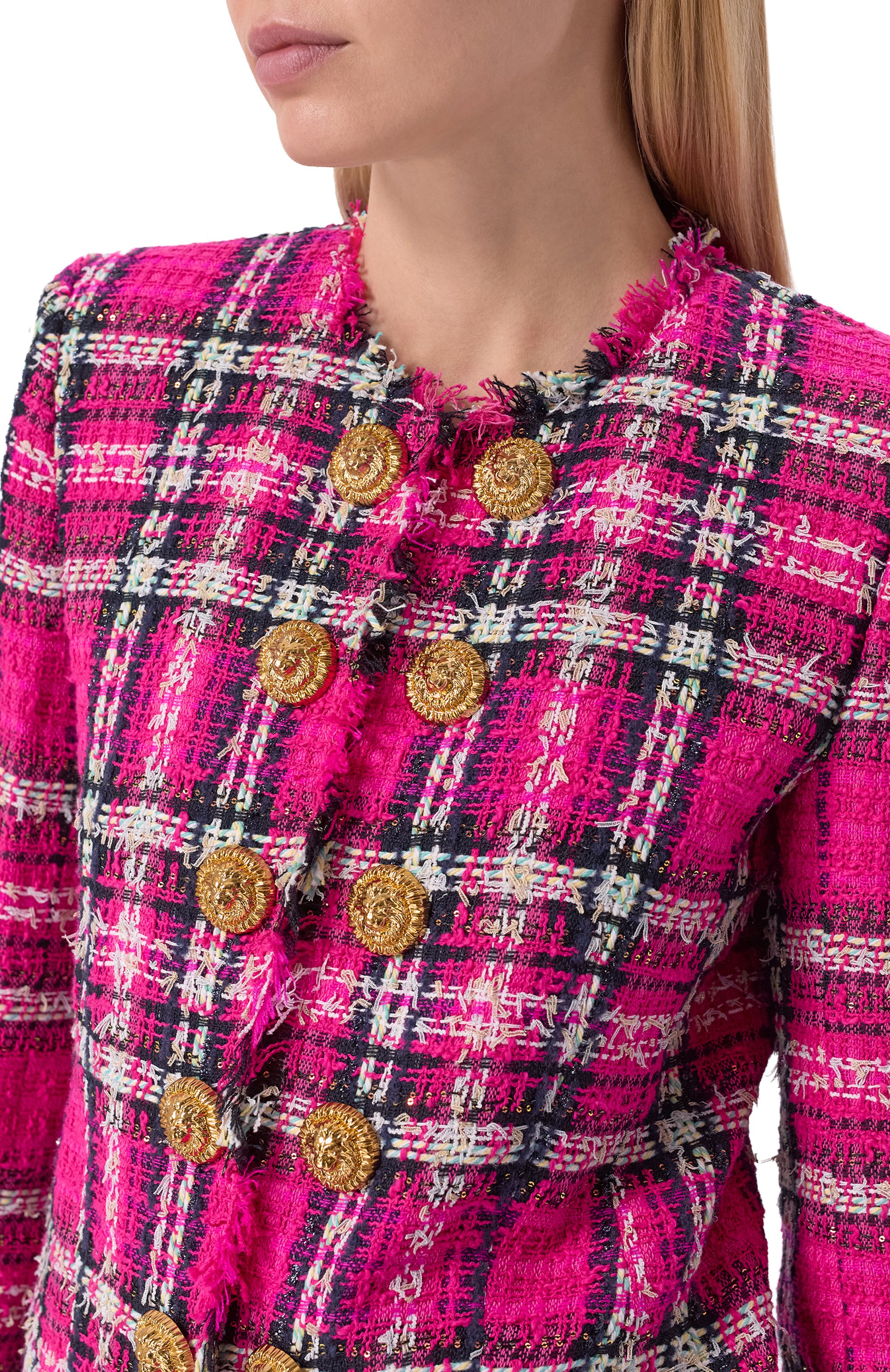 Жакет из хлопка и шерсти BALMAIN, арт. GF1SM509/CG42, фото 5