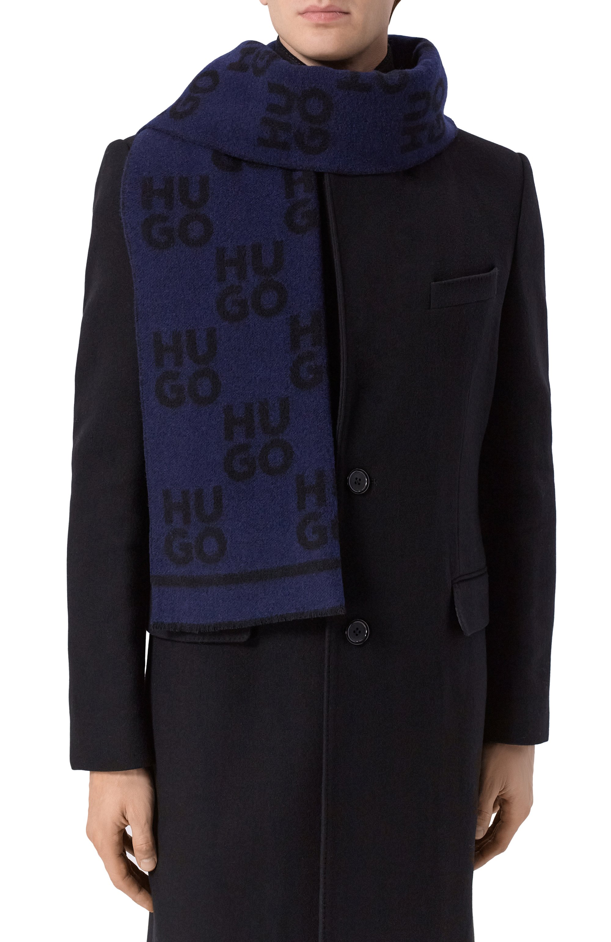 Шерстяной шарф HUGO, арт. 50524767, фото 2