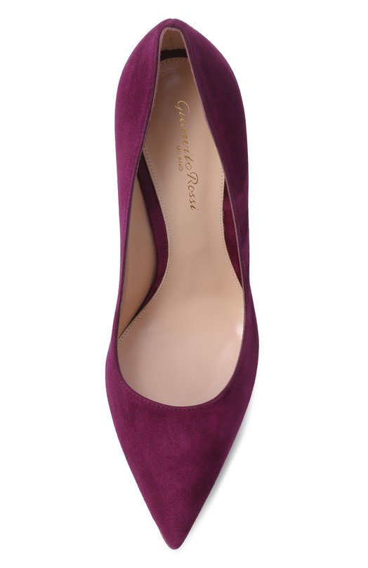 Замшевые туфли Gianvito 105 Gianvito Rossi G28470.15RIC.CAMP0IS Фиолетовый  G28470.15RIC.CAMP0IS Фото 6