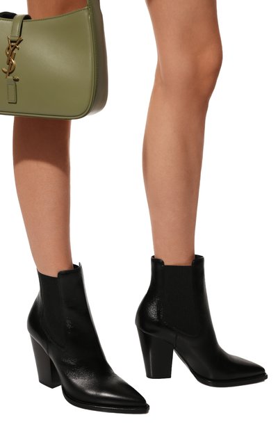 Кожаные казаки theo SAINT LAURENT, арт. 636146/0RT00, фото 3