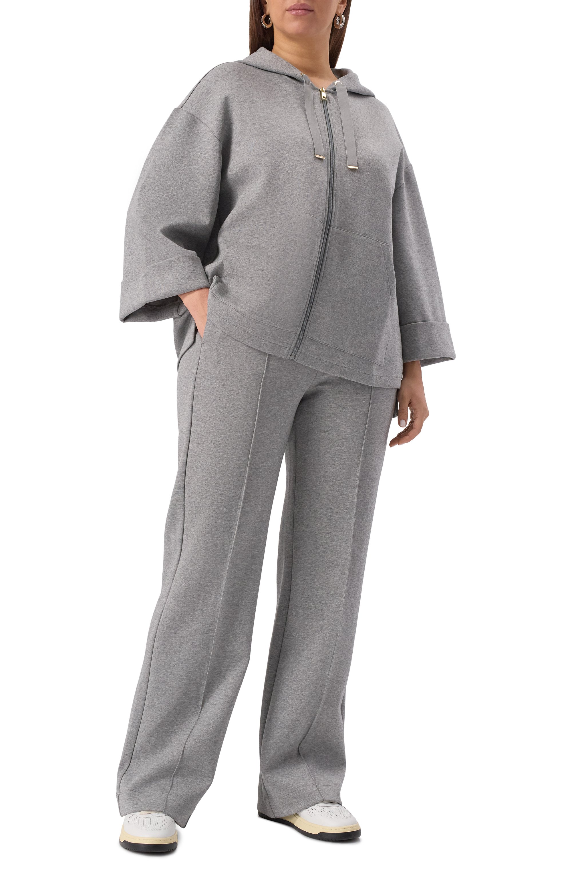 Хлопковые брюки MARINA SPORT серого цвета по цене 25400 руб., арт. MEDEA, фото 2 Хлопковые брюки MARINA SPORT, арт. MEDEA, фото 2