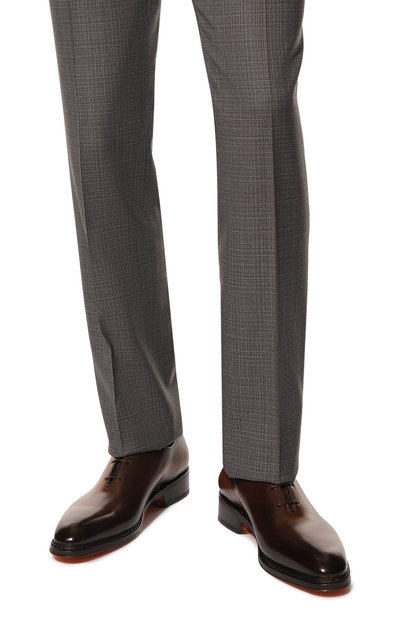 Кожаные оксфорды SANTONI, арт. MCCG18047MB1BSH2, фото 3