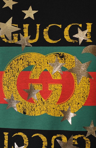 Хлопковая футболка GUCCI, арт. 492347/XJBH5, фото 5