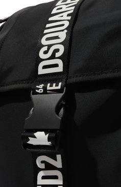 Мужской текстильный рюкзак DSQUARED2 черного цвета, арт. BPM0104/16806816 | Фото 3 (Материал сплава: Проставлено; Ремень/цепочка: На ремешке; Материал: Текстиль; Драгоценные камни: �Проставлено; Стили: Кэжуэл; Размер: large)