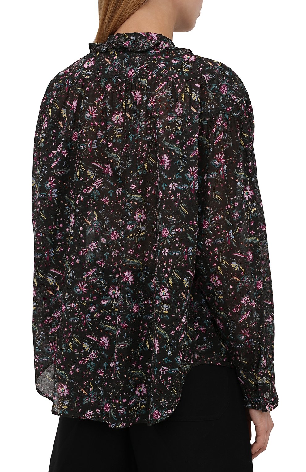 Хлопковая блузка ISABEL MARANT ETOILE, арт. HT1820-21A027E/PAMIAS, фото 4