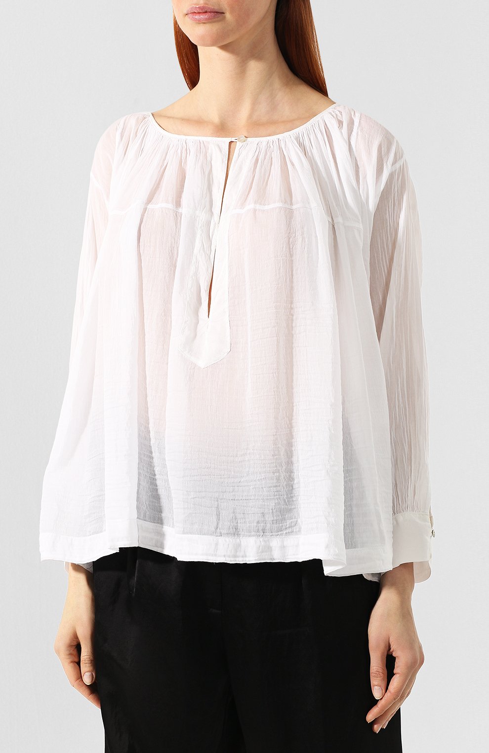 Блузка из хлопка и шелка FORTE_FORTE, арт. 6278, фото 3