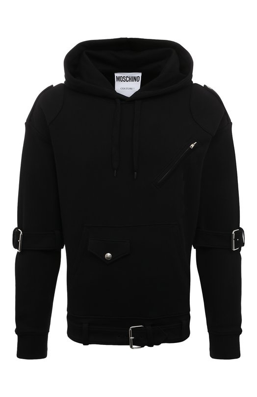 

Хлопковое худи Moschino, Чёрный