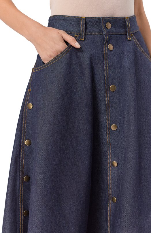 Джинсовая юбка Petar Petrov F25DR21/DENIM Синий  F25DR21/DENIM Фото 5