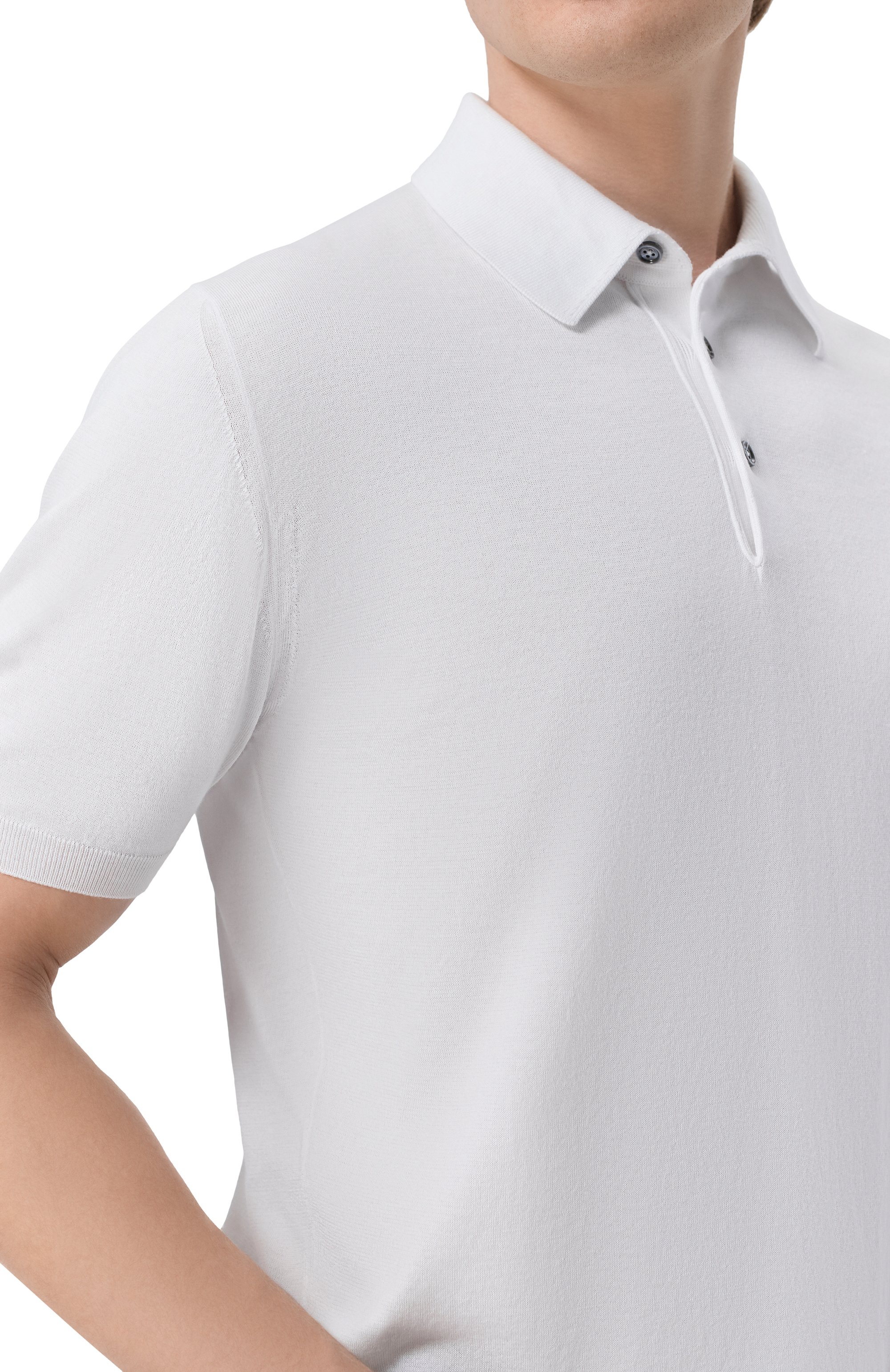 Хлопковое поло KITON, арт. UMKXX33_001, фото 5