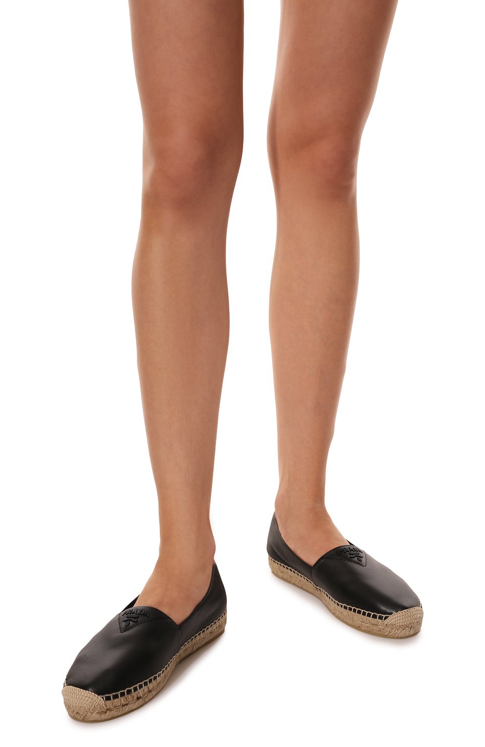 Кожаные эспадрильи PRADA, арт. 1S871M-79N-F0002-020, фото 3