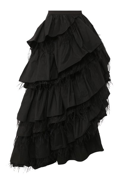 Женская юбка с отделкой перьями DRIES VAN NOTEN, арт. 201-10861-9383