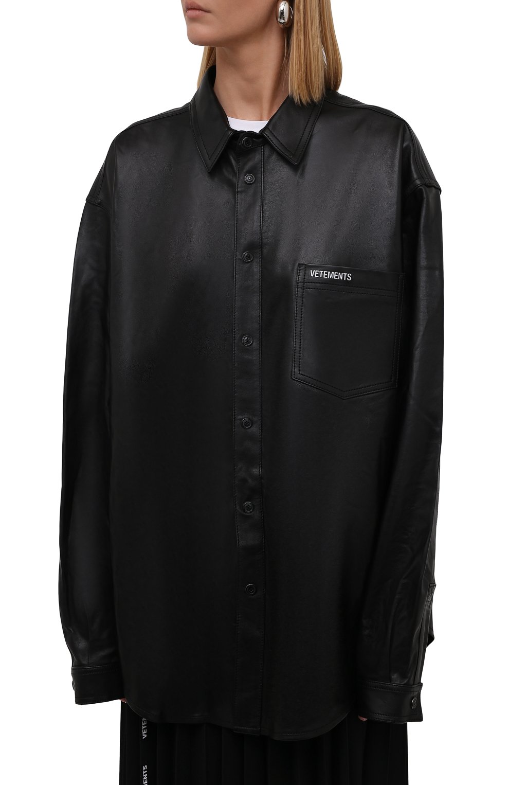 Кожаная рубашка VETEMENTS, арт. UA52SH980B 2404/W, фото 3