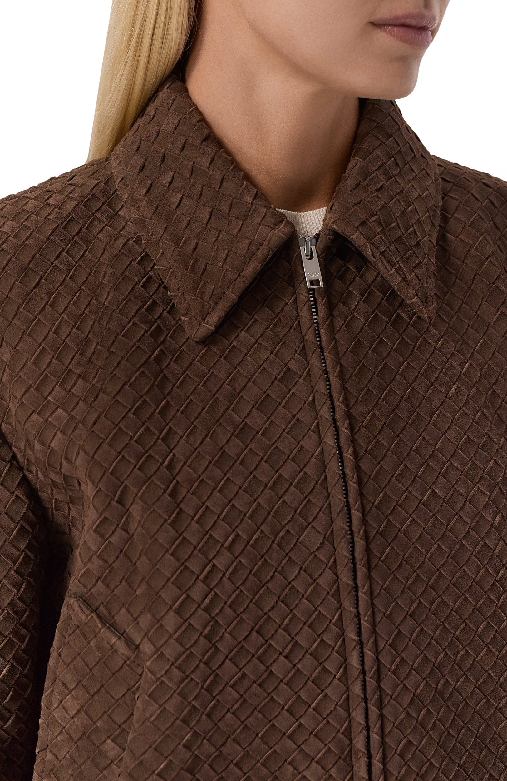 Замшевый бомбер BOTTEGA VENETA, арт. 875155/V6QU0, фото 5