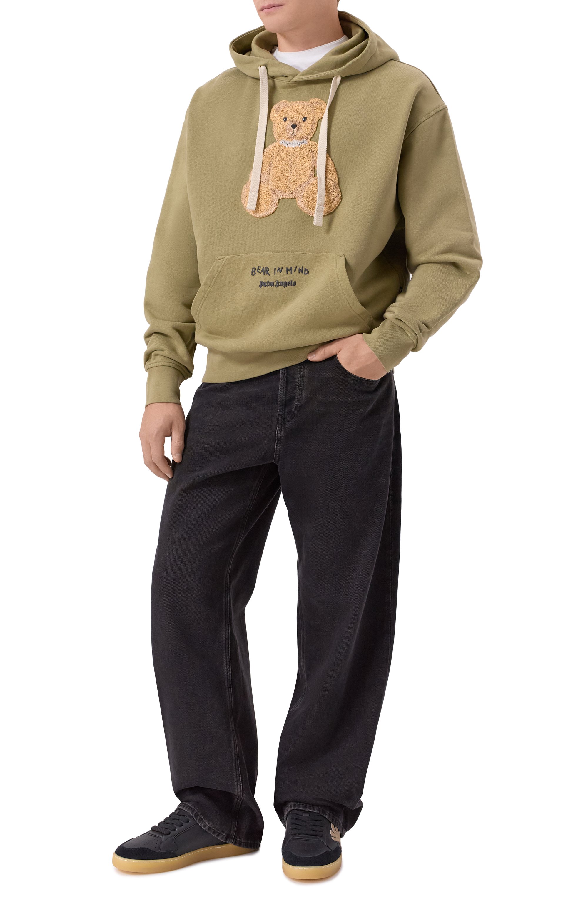 Хлопковое худи PALM ANGELS, арт. PMBB17DF25FLE004, фото 2