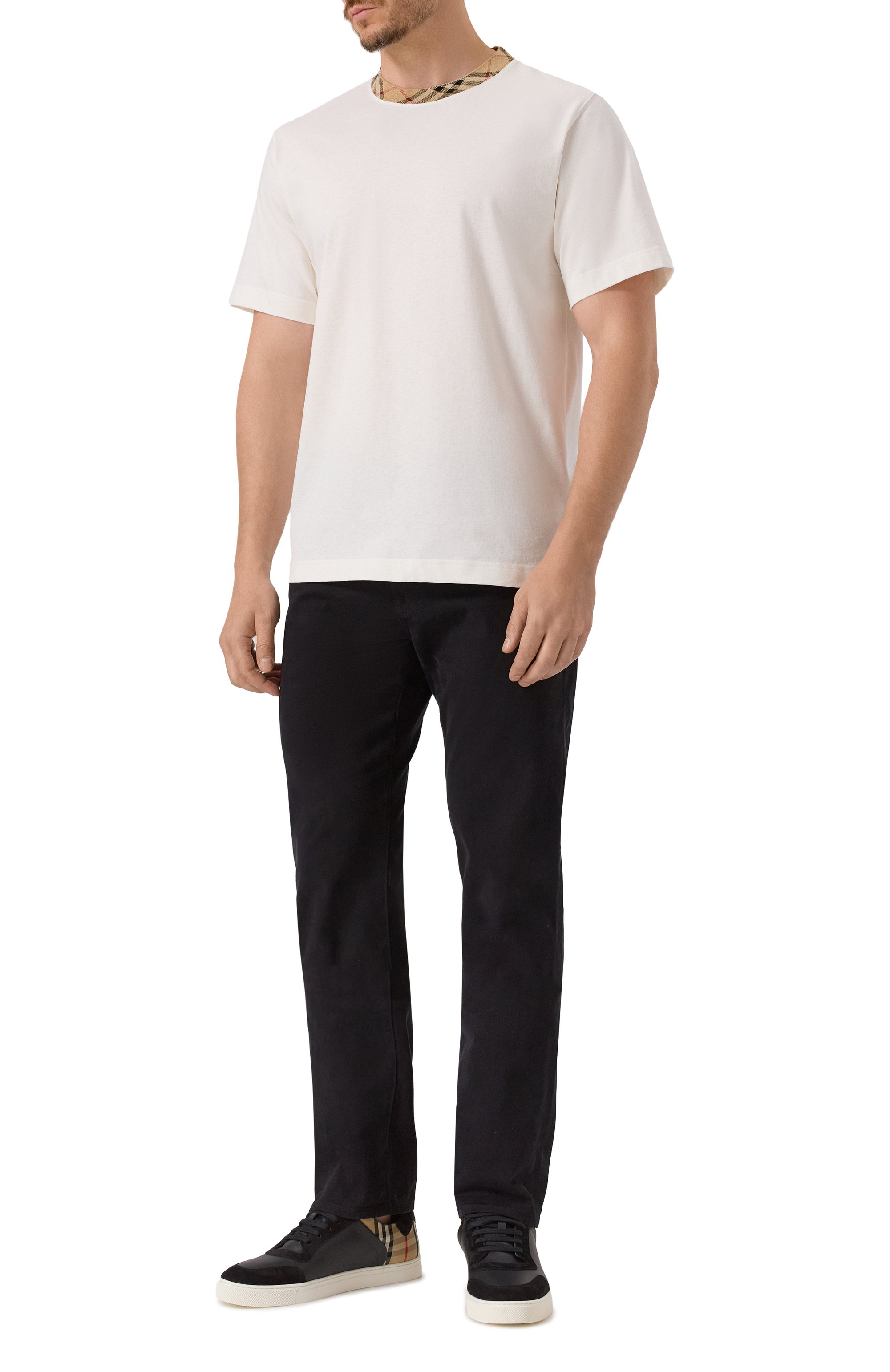 Комбинированные кеды BURBERRY черного цвета по цене 77900 руб., арт. 8070818, фото 2 Комбинированные кеды BURBERRY, арт. 8070818, фото 2